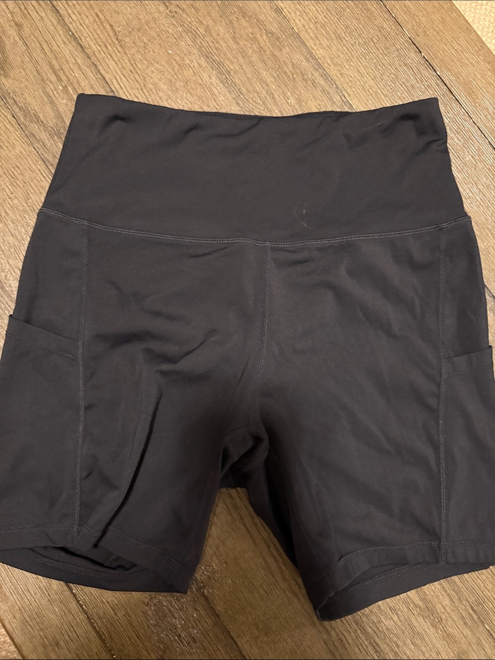 High-Waist Black Women’s Athletic Shorts
